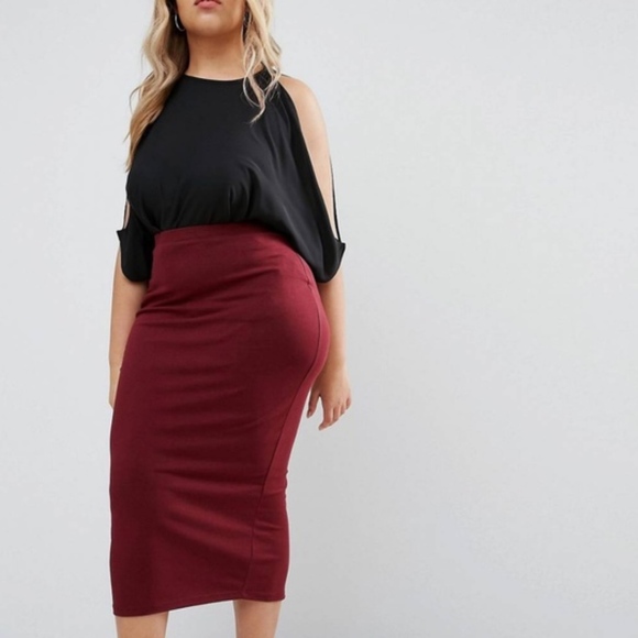 ASOS Dresses & Skirts - NWT Asos Curve Pencil Midi Skirt